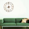 Gold Decorative 18.5-inch Roman Numerals Silent Non-Ticking Wall Clock